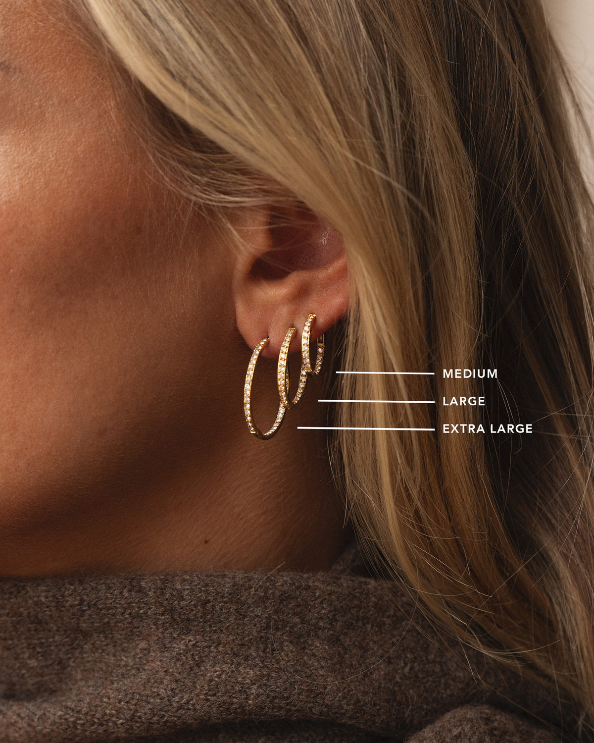 Sparkle Extra Large Hoops