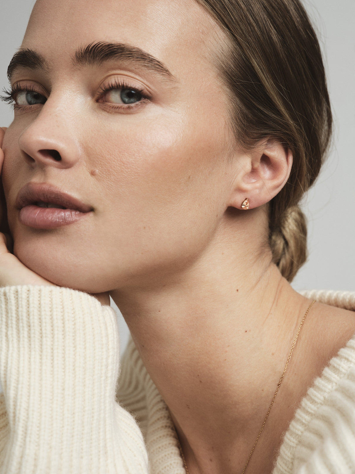 Belle Champagne Medium Studs
