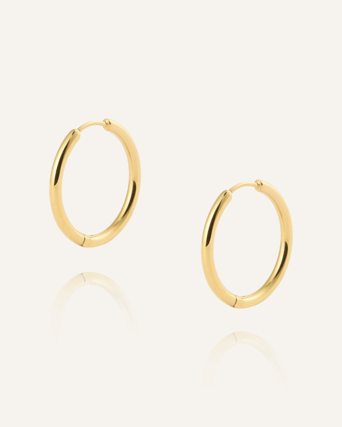 Slim Large Hoops