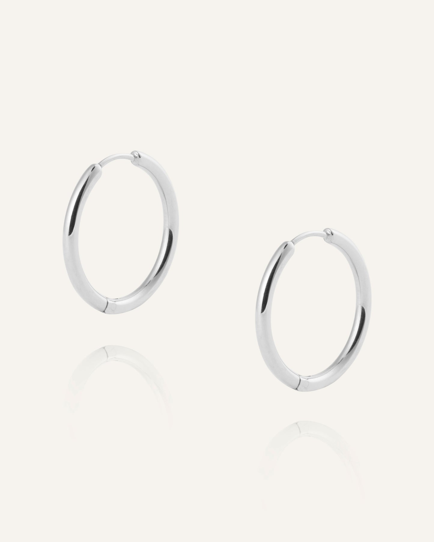 Slim Large Hoops
