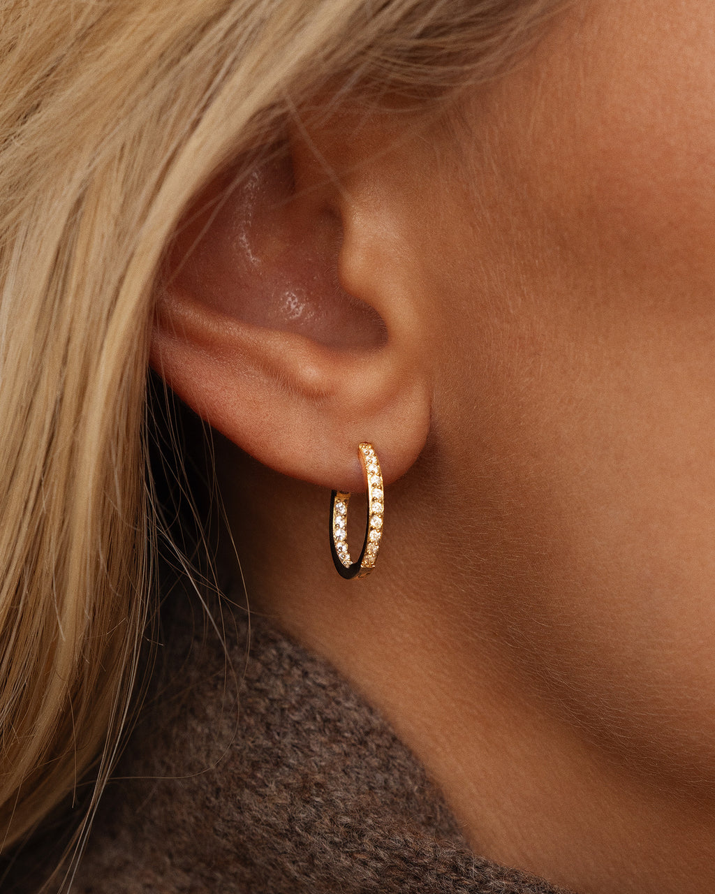 Sparkle Medium Hoops