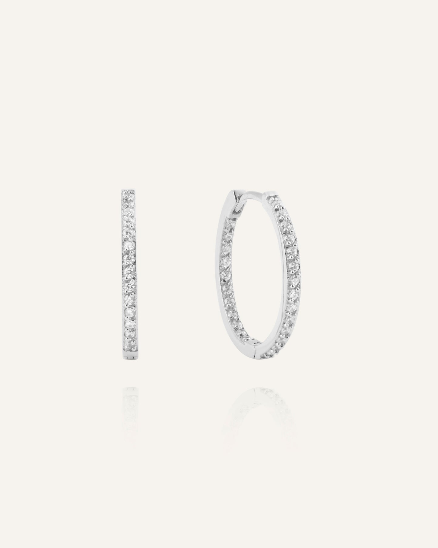 Sparkle Large Hoops