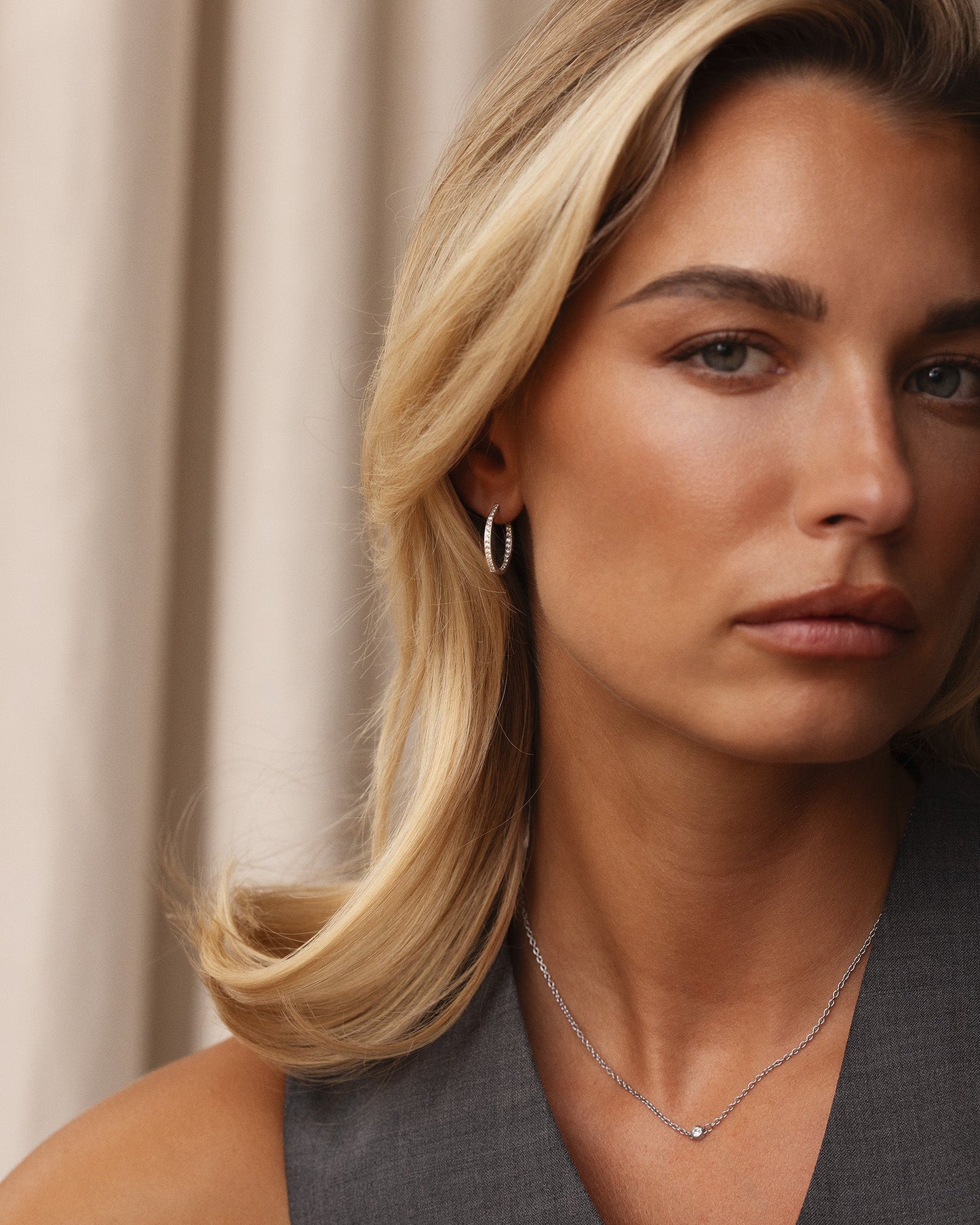 Sparkle Large Hoops
