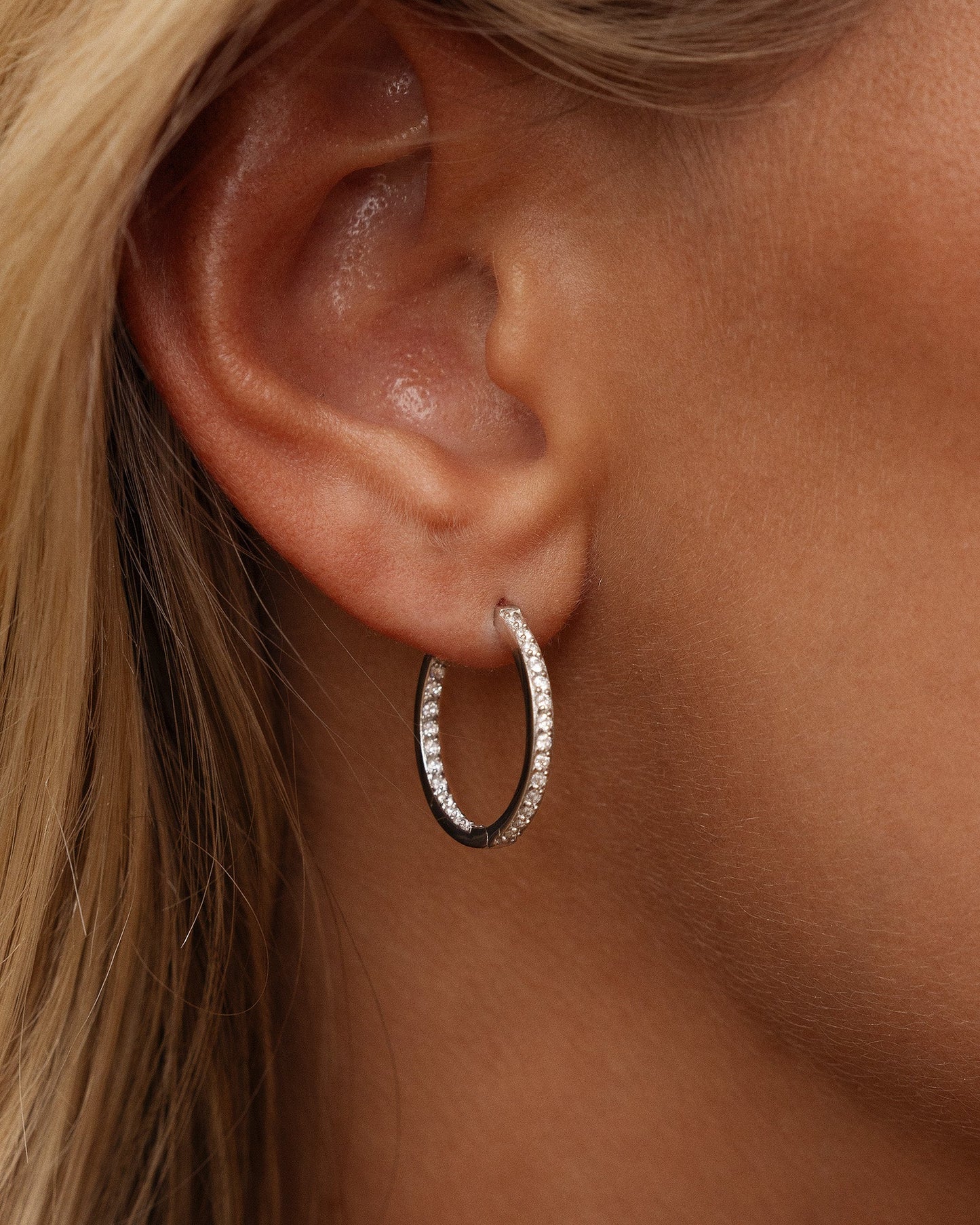 Sparkle Large Hoops