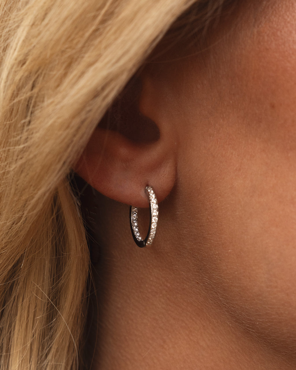 Sparkle Medium Hoops