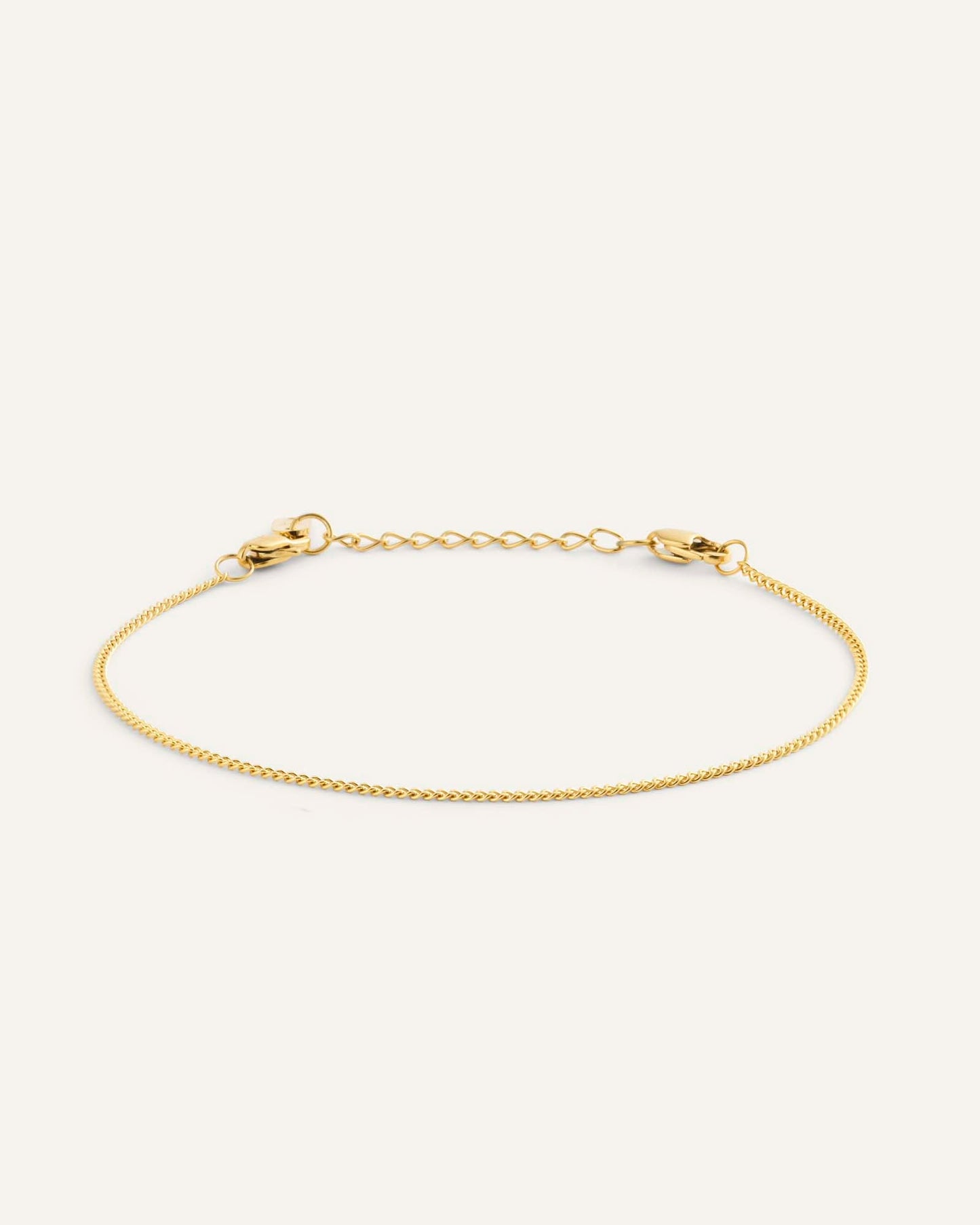 Thin Curb Chain Bracelet