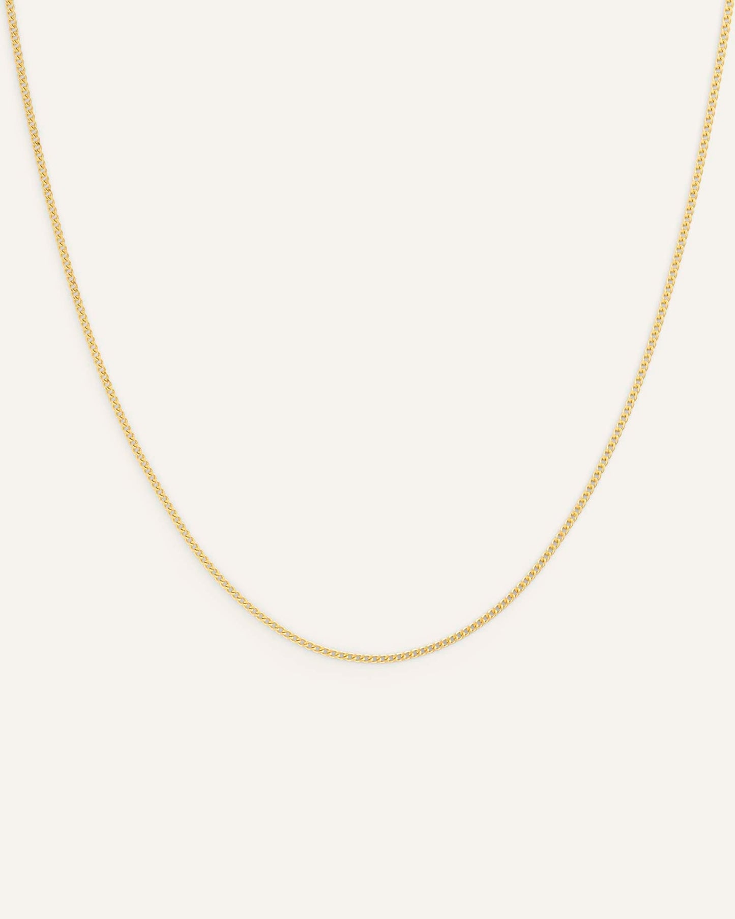 Thin Curb Chain Necklace