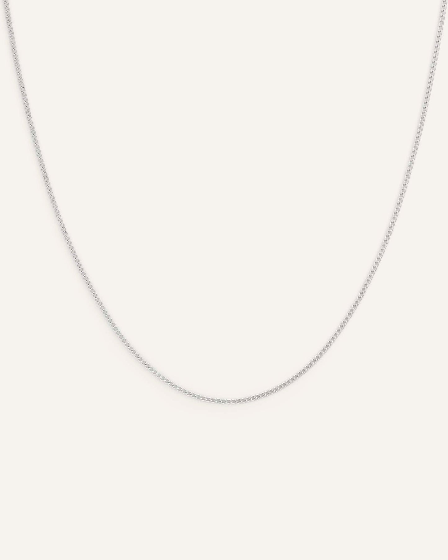 Thin Curb Chain Necklace