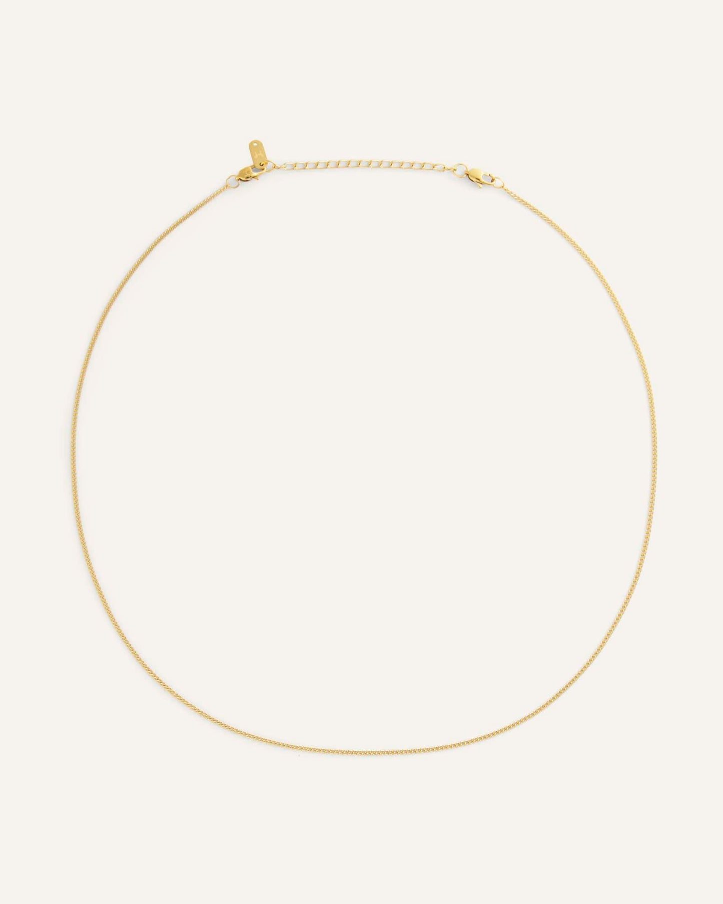 Thin Curb Chain Necklace