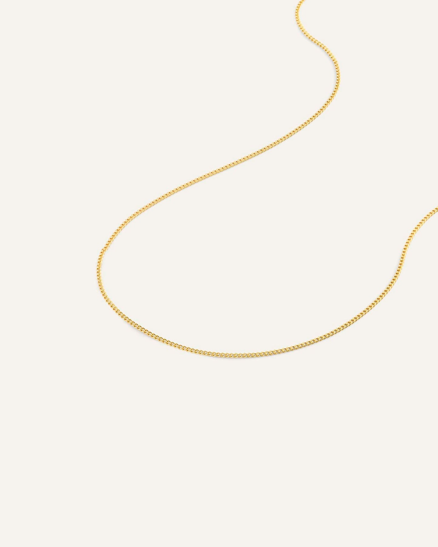 Thin Curb Chain Necklace