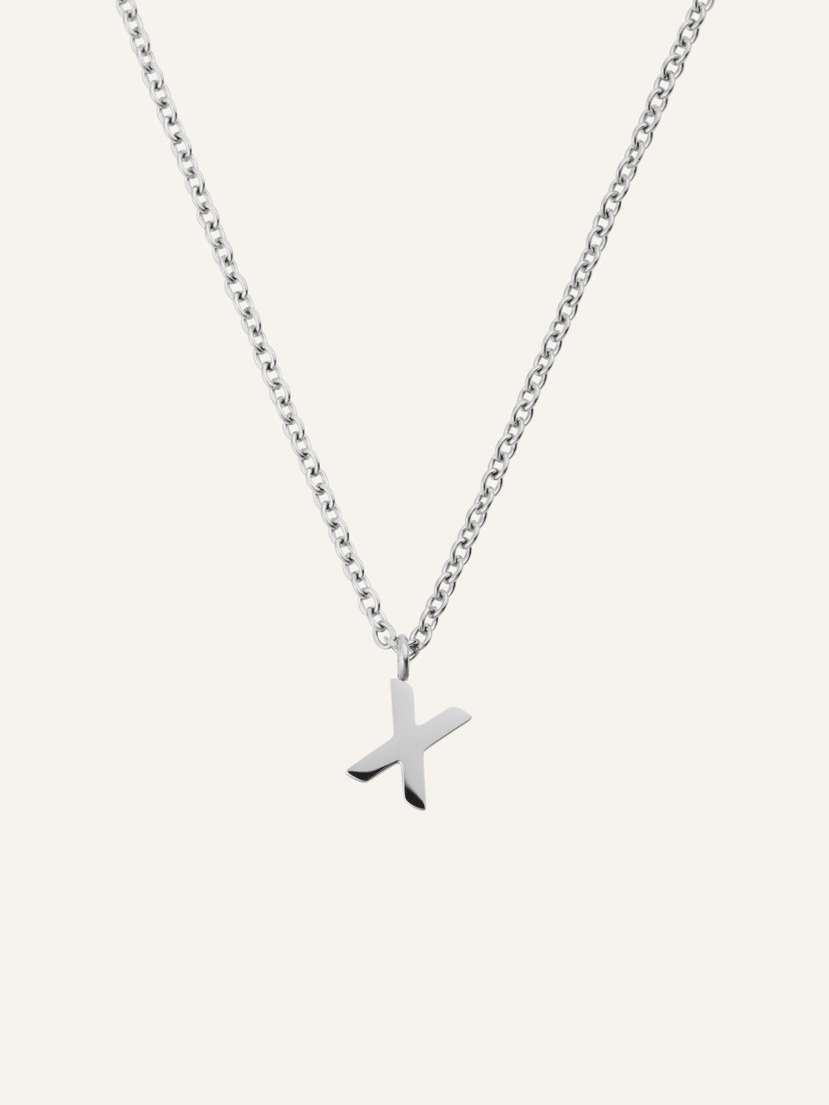 Petite Plain Letter Necklace