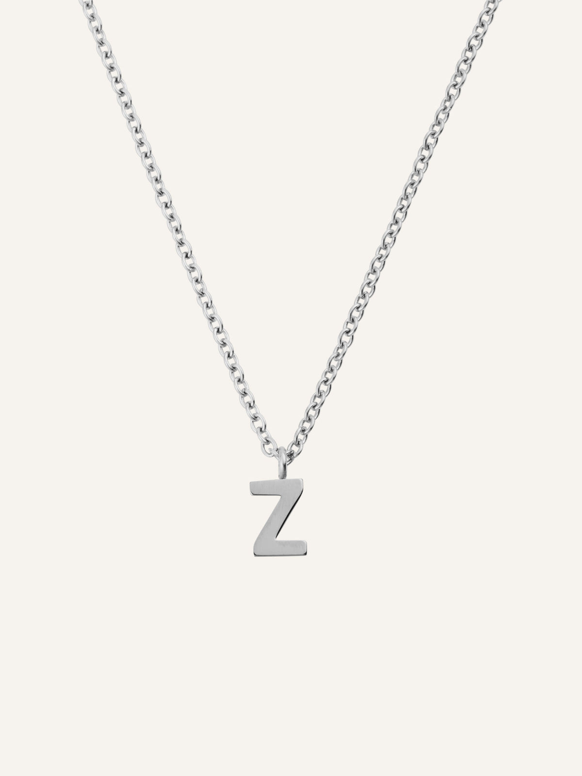Petite Plain Letter Necklace
